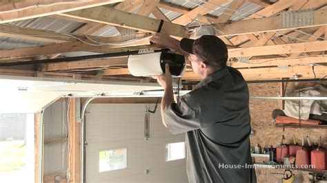 add electrical box in rafter for garage door opener|garage door opener receptacle installation.